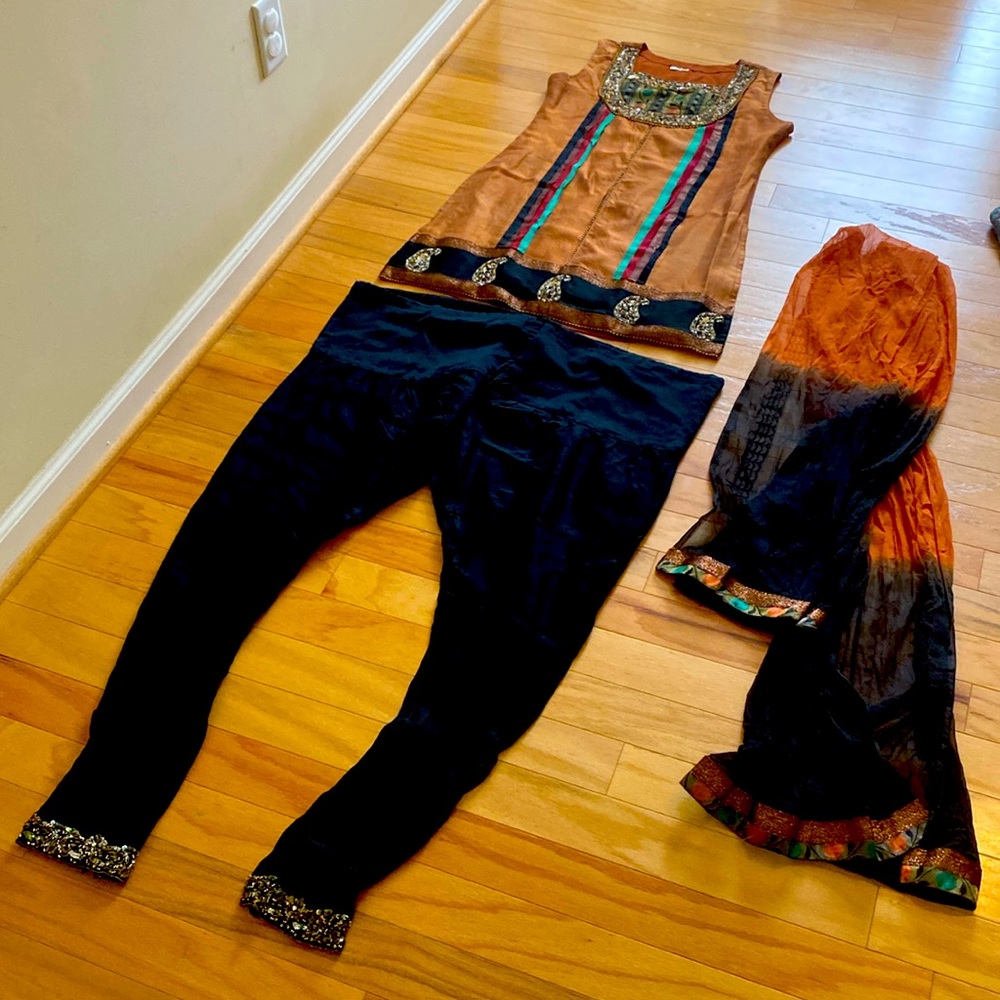 Copper & Black 3 Piece Pants Set XL